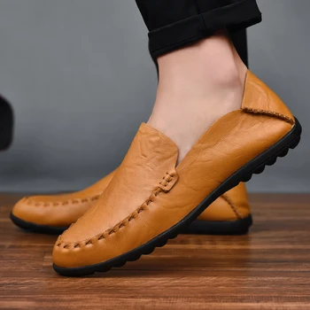 

casual shoes men classic outdoor men shoes formal coiffeur elegant shoes men italian Trend Genuine Leather Moccosins Men Shoes
