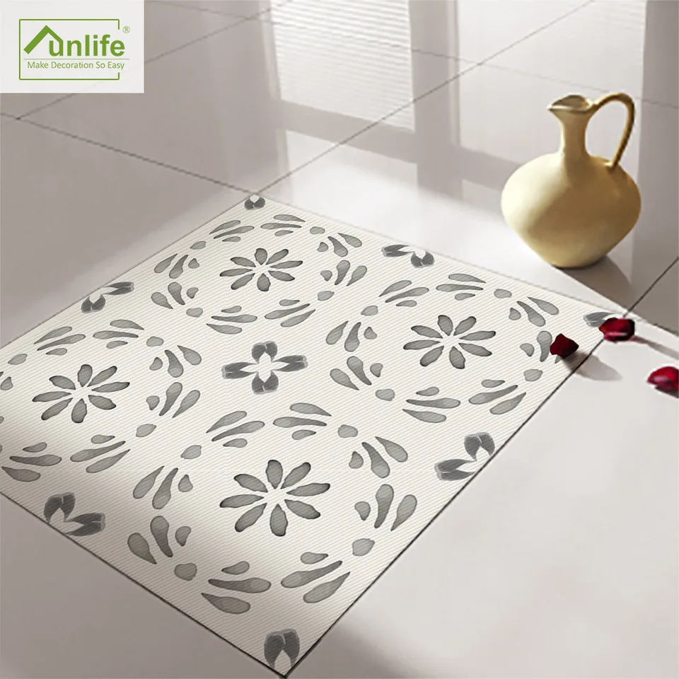 Funlife Self Adhesive Vintag Decorative Floor Tiles Non Slip Bathroom Kitchen Vinyl Flooring Sticker Waterproof Retro Home Decor Wall Stickers Aliexpress