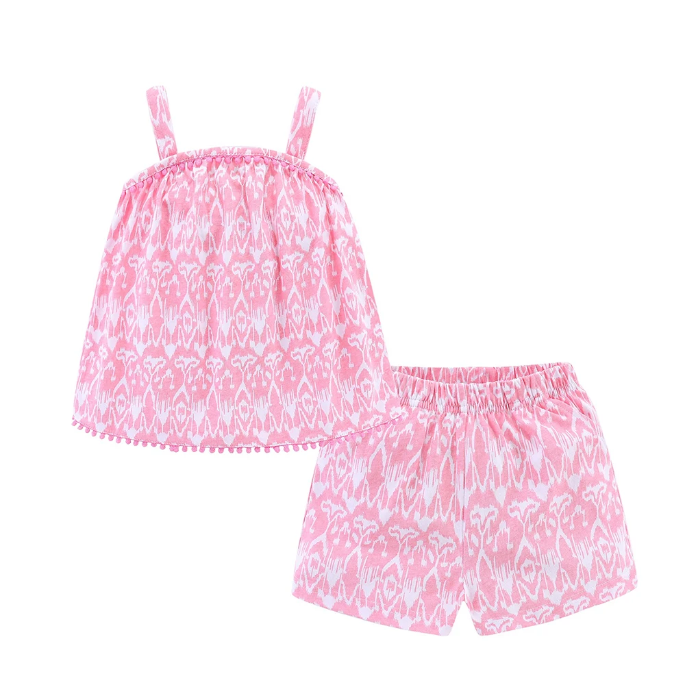 Комплект одежды LittleSpring для маленьких девочек жилет без рукавов и шорты комплект