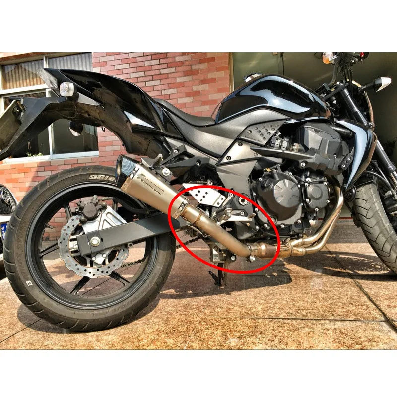 Z750 выхлопная система для мотоцикла, Труба среднего соединения, труба выхлопного глушителя, выхлопная труба для 2007-2013 Kawasaki Z750, без шнуровки, ремонт