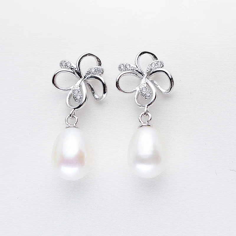 Женские серьги с натуральным пресноводным жемчугом|Серьги-гвоздики| |