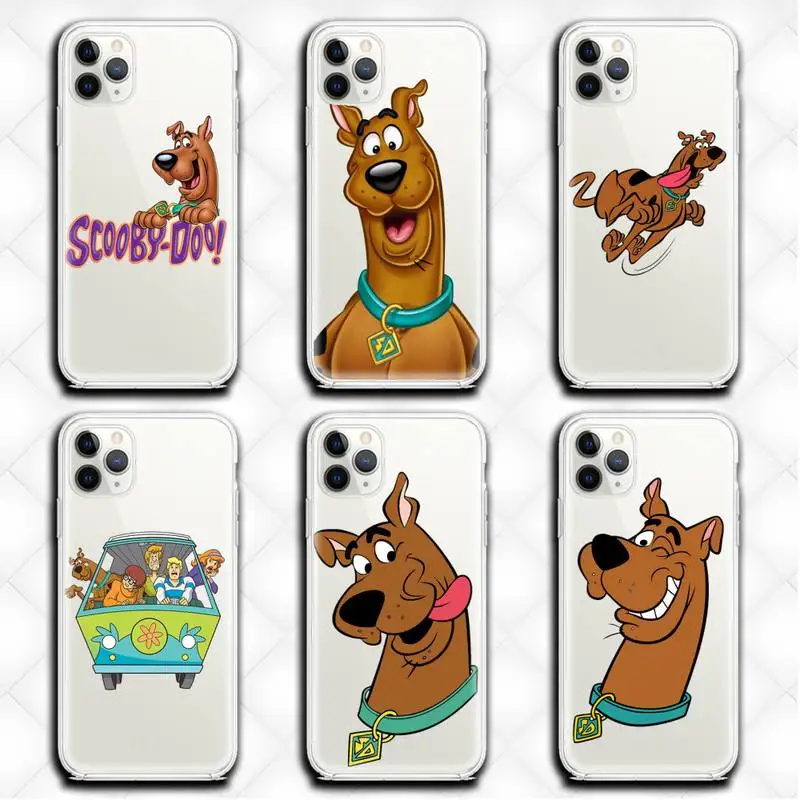 Прозрачный чехол Scooby Doo для телефона iphone 12 pro max mini 11 XS MAX 8 7 6 6S Plus X 5S SE 2020 XR