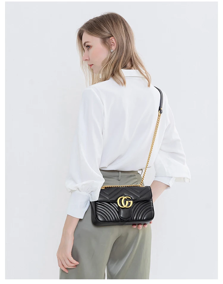Женские сумки, сумки через плечо, модный фирменный дизайн, кошелек на цепочке для повседневной вечеринки, подарок для девушек, вышивка в полоску