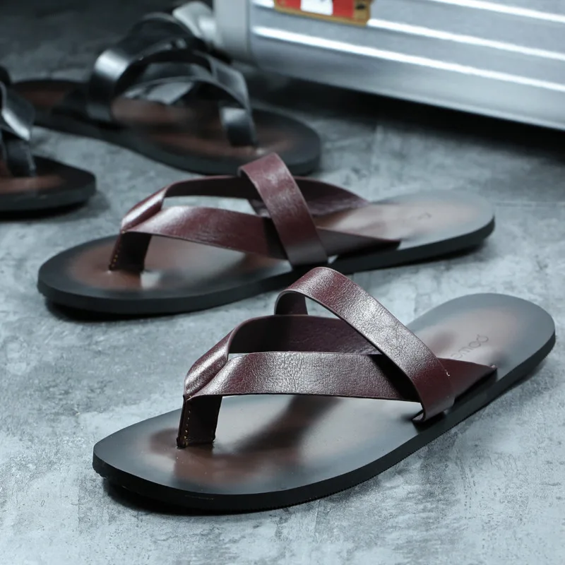

Summer Slipper 2018 New Style Sandals MEN'S Sandals Herringbone Fashion Slippers Trend Outer Wear Casual Fashion Outdoor