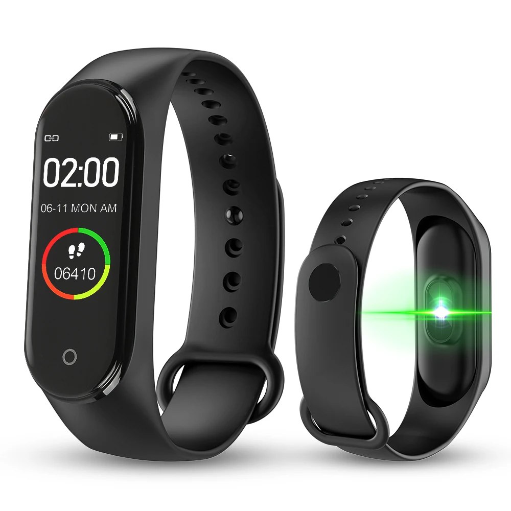 M4 Wrist Band Умный браслет с цветным экраном M4, спортивные часы с шагомером, фитнес-часы для бега, ходьбы, трекер сердечного ритма, шагомер, умный Браслет - Цвет: M4 Wrist Band