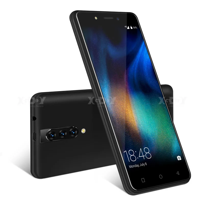 Black XGODY 4G смартфон с двумя sim-картами 5," 18:9 Android 9,0 мобильный телефон 2 Гб ОЗУ 16 Гб ПЗУ MTK6737 четырехъядерный 2800 МП WiFi мАч мобильный телефон - Цвет: Black