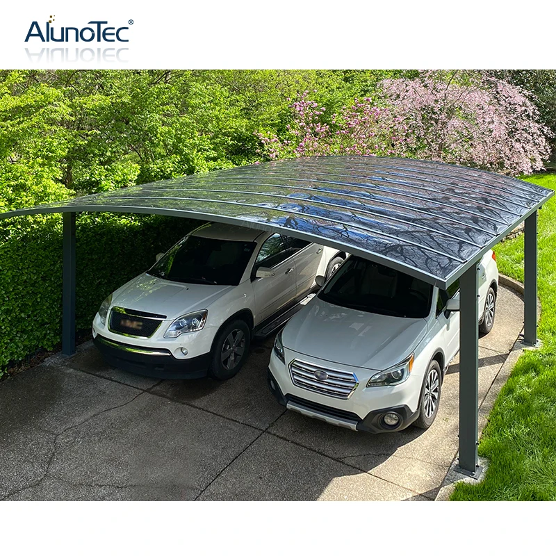 Car Storage Shelter Aluminum Sun Shade Canopy Garages 5.5m Length x 6m Width x 3m Height