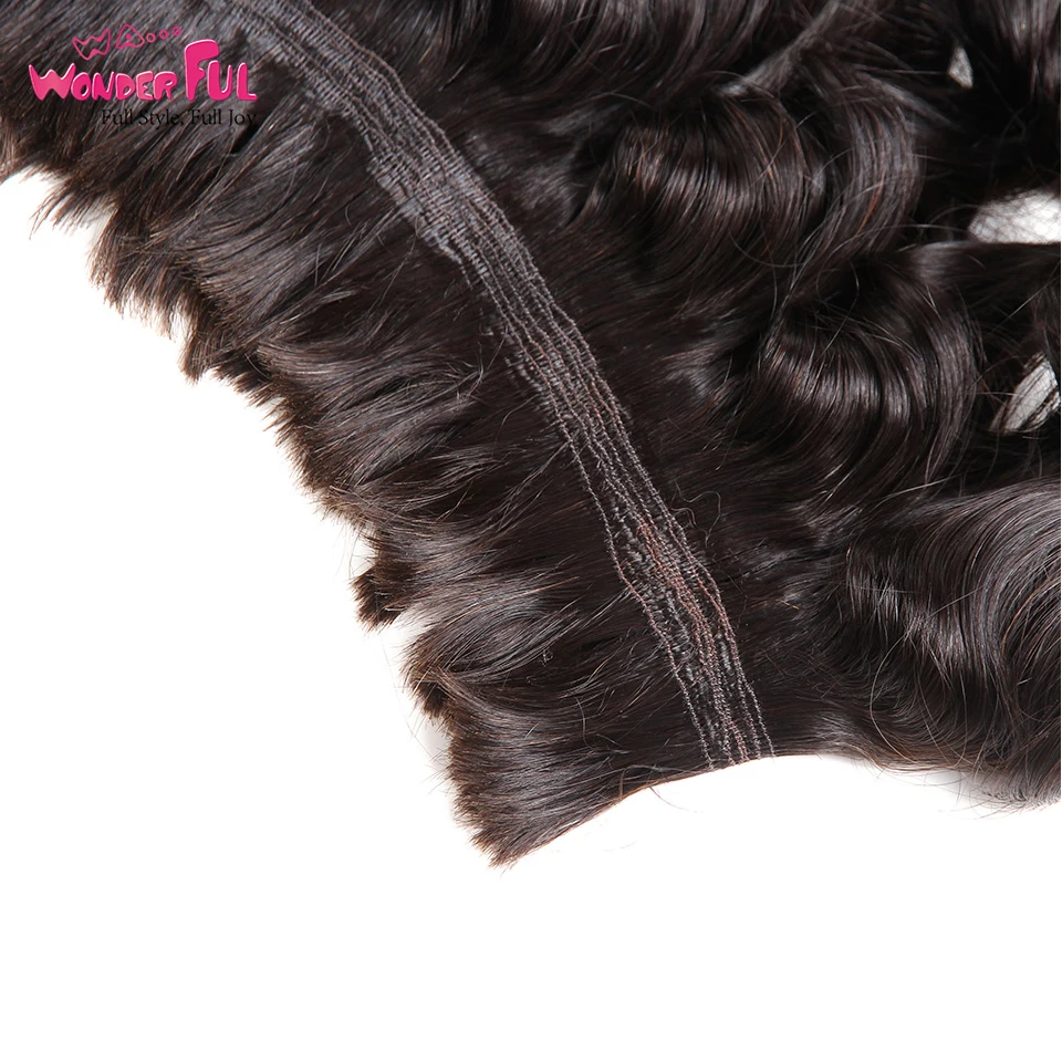 WA. чудесная свободная волна 1"-30" M бразильские волосы remy натуральный цвет человеческие плетеные волосы объемные человеческие волосы косы