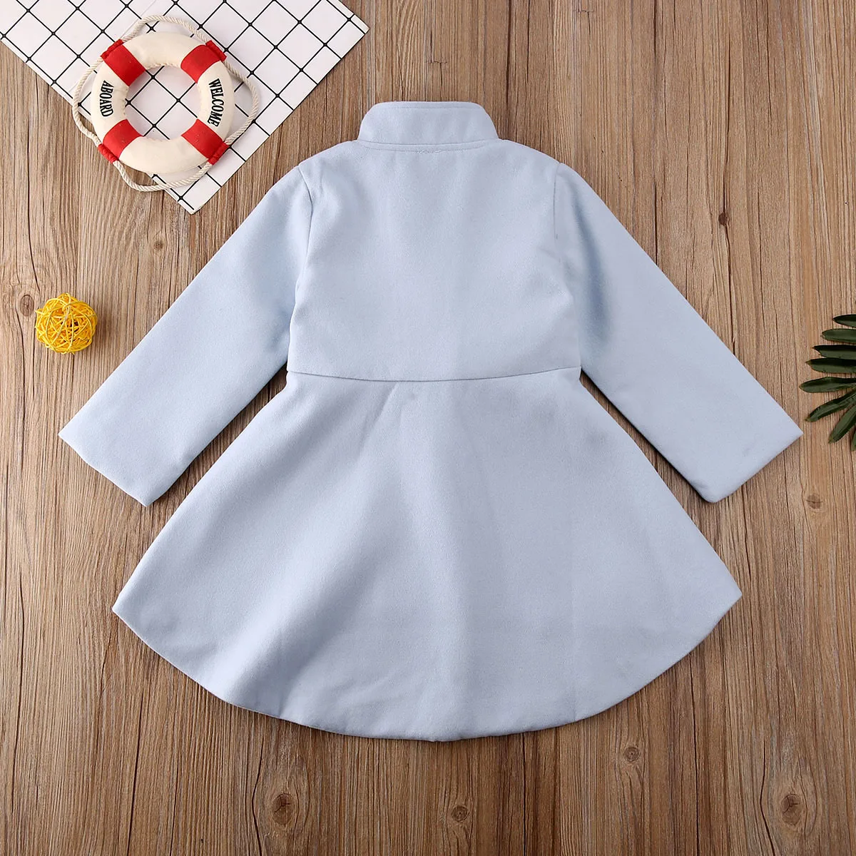 Baby Spring Autumn Clothing Kids Trench Elegant Toddler Baby Girl Outerwear Long Dress Windbreaker Jacket Coat Winter 1-5Y