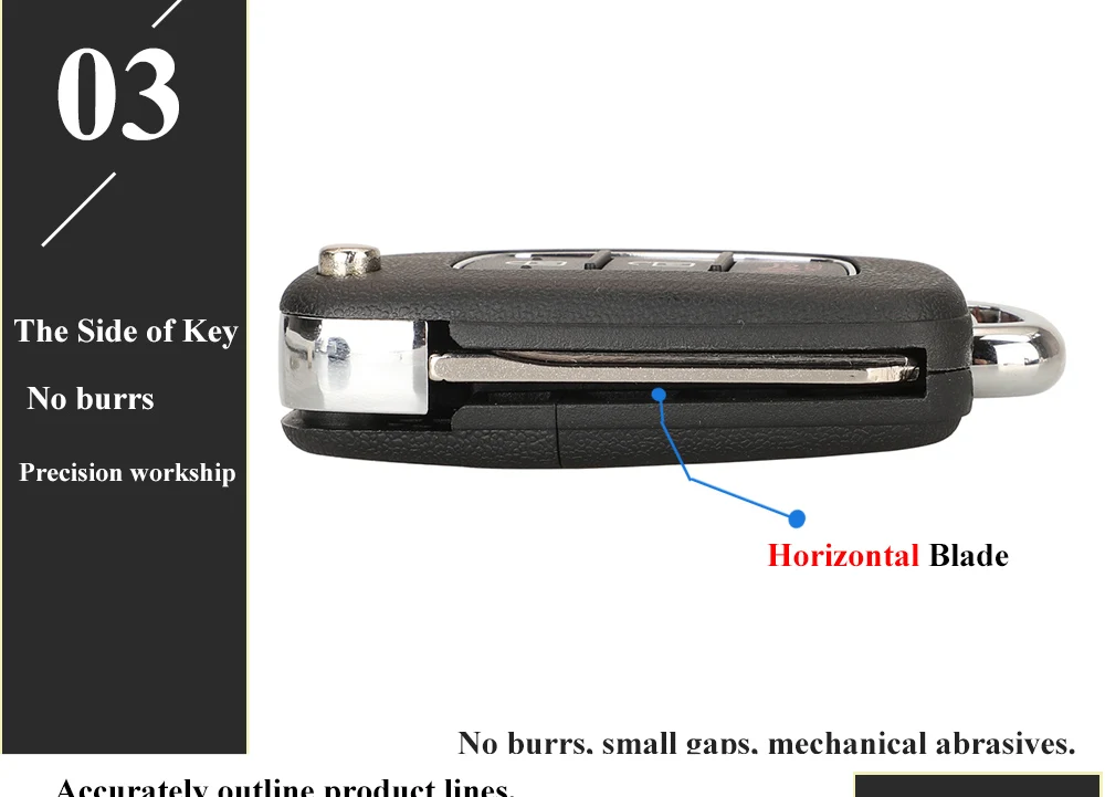 Keyforkess 10 pezzi Flip Shell chiave auto remota per Hyundai Santa Fe Creta Elantra Verna Solaris IX25 IX35 IX45 HB20 lama orizzontale - Ha876bb9176cb4dd483becedb7802262cM