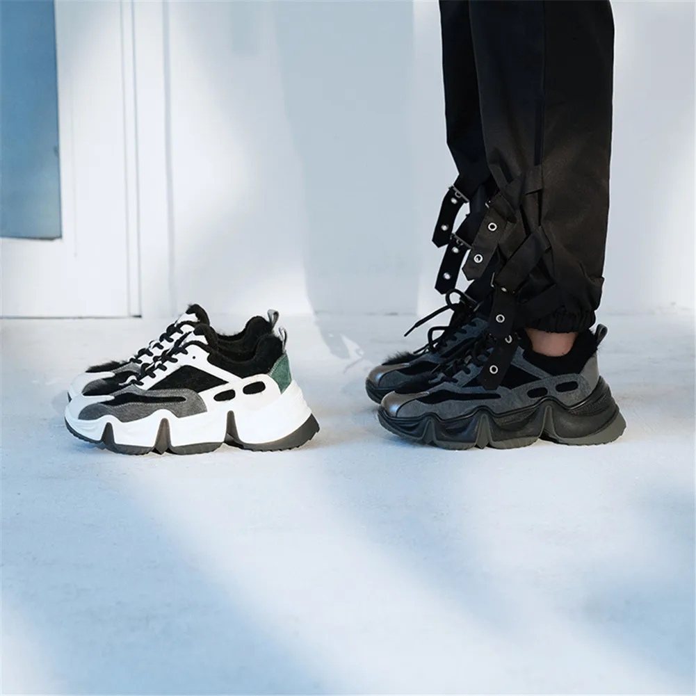 DORATASIA/Новые модные брендовые женские кроссовки из натуральной кожи, женская обувь для папы на шнуровке, женская повседневная обувь на плоской подошве смешанных цветов