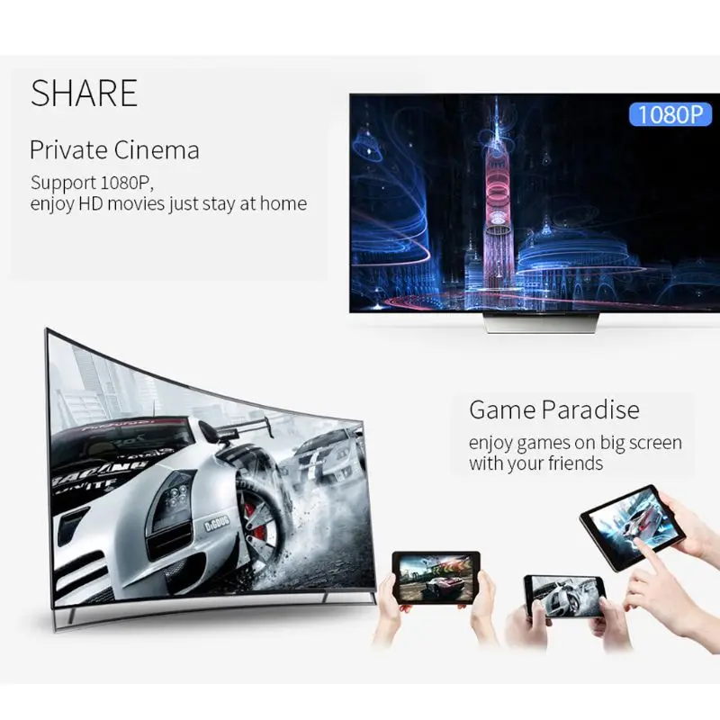 Mirascreen Цифровой HDMI медиа видео стример AnyCast зеркало ТВ палка Wifi ключ PXPE