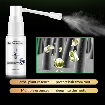 

20ml Hair Growth Serum Spray Fast Growing Anti-Hair Loss Essential Oil Hair Care Fluid Spray
