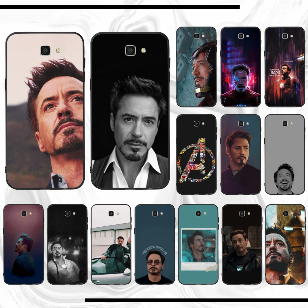 Железный человек черный мягкий чехол для телефона samsung J510 J5 J6 J7 J710 730 737 NEO 2016 2017 2018