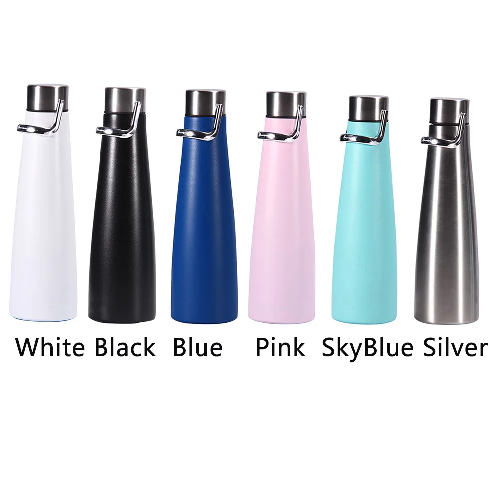 Solid Non-Slip Double Deck Vacuum Cup Stainless Steel Portable Fashion Leakproof 500ml Home Gifts Outdoor Sports Office Travel