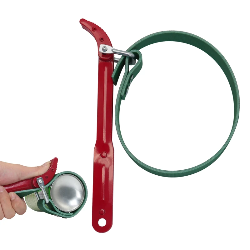 Transkoot 10 Inch Belt Type Oil Filter Wrench Auto Tools Engine Box Oil
