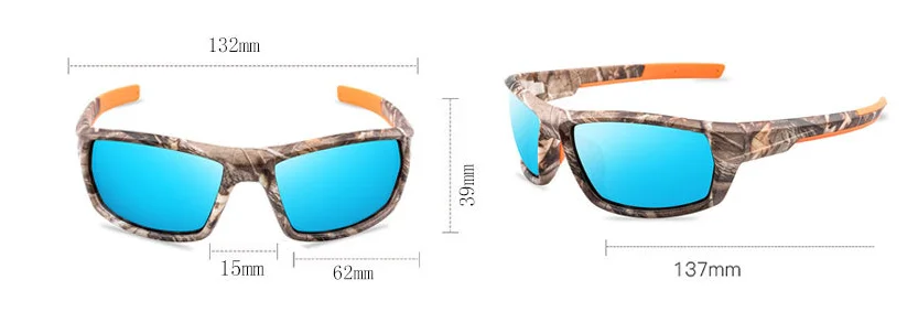 Новые камуфляжные спортивные очки для рыбалки, солнцезащитные очки, очки для улицы, поляризованные солнцезащитные очки для мужчин и женщин, рыбные очки