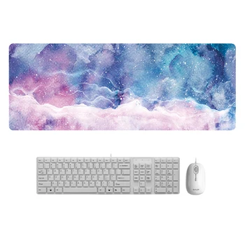 

Fashion Marble Design Keyboard Mat Desk Mat Durable Desktop Mousepad Rubber Gaming Large Size Mouse Pad For Office Computer
