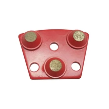 

High Quality Soft Bond Concrete Floor Grinding Pads Diamond Polishing Disc With Three Round Segments 9PCS Free Shipping