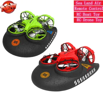 

2.4G 6 Axis 3 in1 Sea Land Air RC Quadcopter Remote Control RC Boat RC Drone Toy 3D Flip Boat Vehicle Aircraft Mini Drone gifts