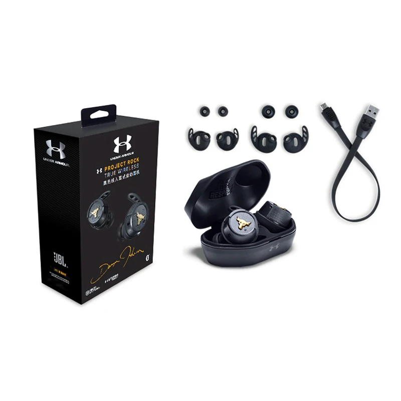 Original JBL UA Flash Project Rock True Wireless In-Ear Headphones ...