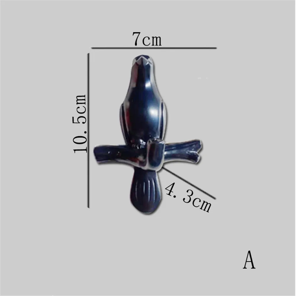 Creativity Resin Hook Wall Decoration Bedroom Door Behind Seamless Coat Hook Key Frame Sticky Hook Home Wall Bird Storage Hook 6