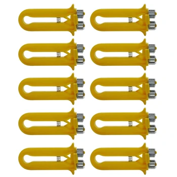 

10Pcs Plastic Bee Wire Cable Tensioner Crimper Frame Hive Bee Tool Nest Box Tight Yarn Wire Beehive Beekeeping Equipment