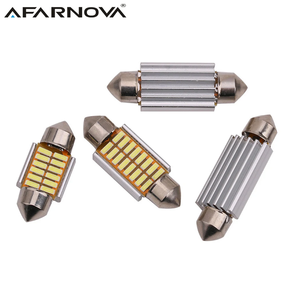 2 x Festoon C5W C10W Автомобильный светодиодный 4014 SMD 31 мм 36 мм 39 мм 42 мм Canbus без ошибок внутренний купол номер для чтения номерной знак карта лампы