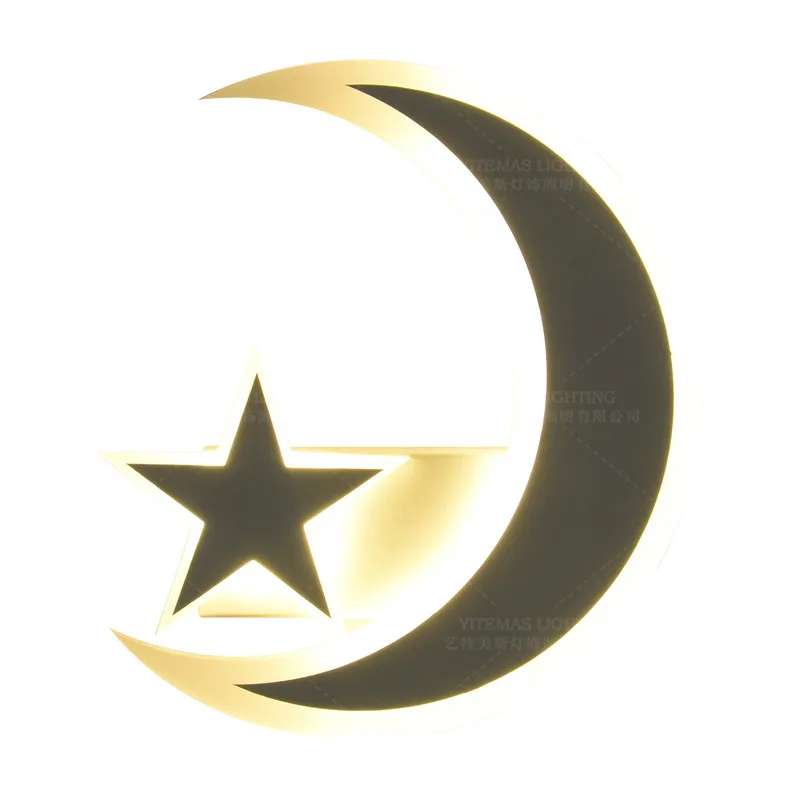 Современная акриловая Звезда Луна Снежинка настенный светильник для детской комнаты детская комната милый белый Настенный бра свет для детской комнаты прикроватный