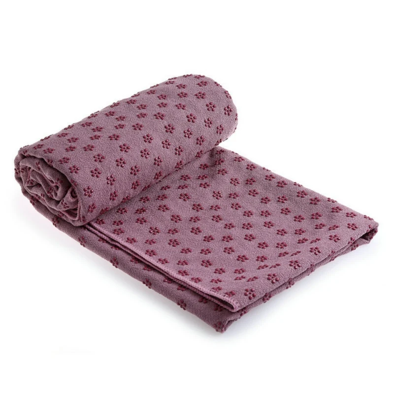 Практичный мягкий коврик для йоги, нескользящий коврик для полотенец, Прочный ПВХ, с принтом сливы, многоцелевой, для дома, фитнеса, йоги, спортивные принадлежности - Цвет: Розовый