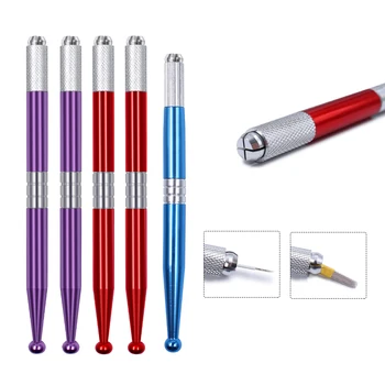 

10 PCS Biomaser Tattoo Microblading Pen Permanent Makeup Manual Pen 3D Eyebrow Handle Use For Blade Needles Tattoo Supplies