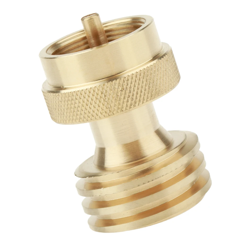 Steak Saver Adapter 1 LB Propane Gas Grill Adapter Converter for BBQ Grill Propane Tree, 1in-20 Male Throwaway Cylinder Thread