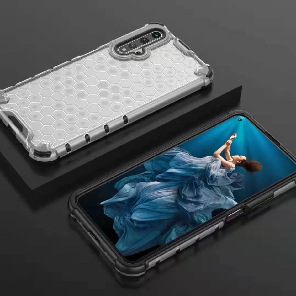 Чехол для телефона Huawei Nova 5T ударопрочный гибридный чехол из ТПУ и поликарбоната с