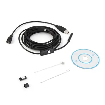 

3.5m Waterproof Endoscope Mini HD Camera Snake Tube 7mm Lens Rigid Cable USB Inspection with LED Borescopefor Android Phone PC