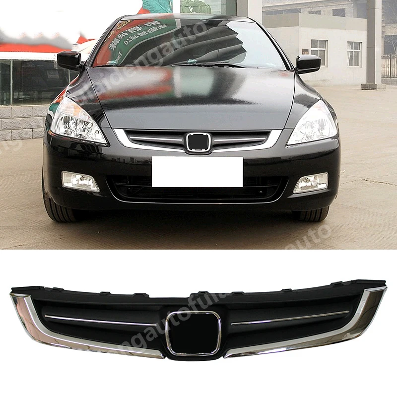 Для Honda Accord MK7 2003-2007 ABS Хром передний верхний бампер сетка гриль стильная решетка решетки аксессуары