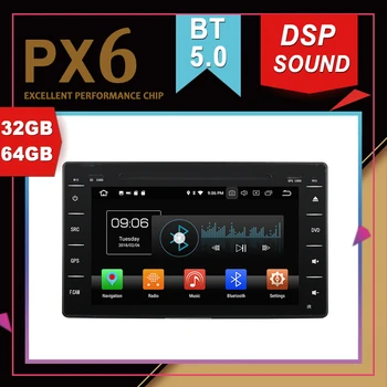 

Rockchip PX6 Processor Android 9.0 Car Multimedia GPS For Toyota Hilux 2016-2018 DSP Sound Navigation Tape Recorder Radio