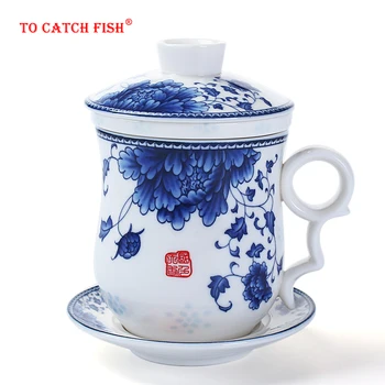 

Chinese style Ceramic Cup and saucer China TeaCups Coffee Cup,Ceramic tea cups,tea set the tank can filter