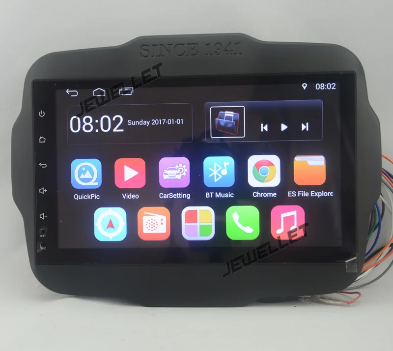 

10.1" Quad core 2.5D IPS screen Android 10 Car GPS radio Navigation for Jeep Renegade 2015-2017 with 4G/Wifi DVR OBD