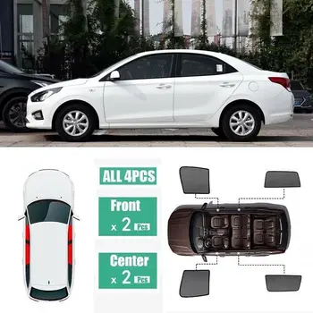 

For Hyundai Verna 4Pcs Windows Sunshade UV Ray Protector Mesh Block Privacy Visor