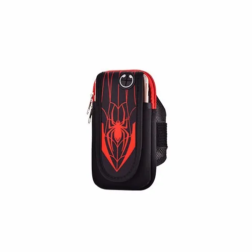 red spider Спортивный нарукавник для бега, чехол для наручных ремней, сумка для iPhone 5, 6, 7 plus, для samsung, универсальный телефон 5," или ниже - Цвет: red spider