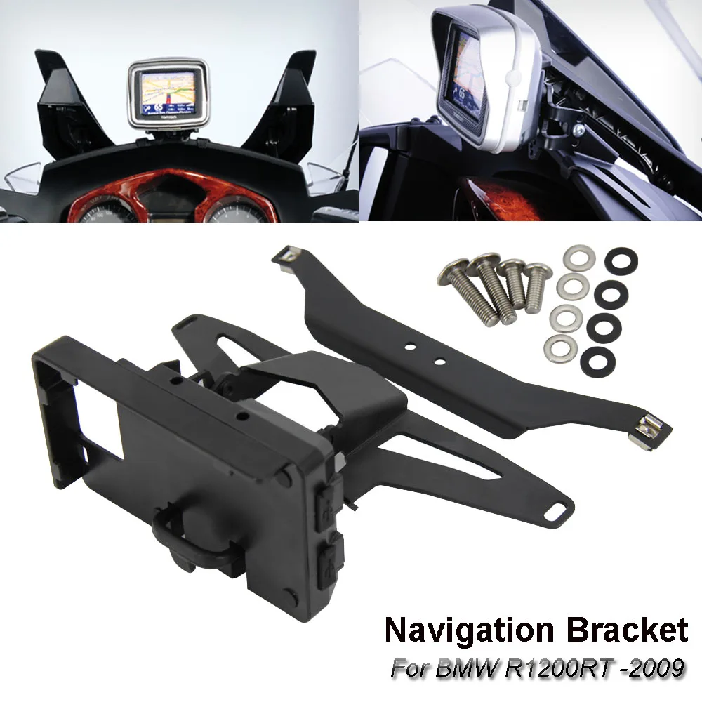 Soporte de navegación para motocicleta BMW R R1200RT, navegador GPS, soporte con carga USB, menos de 2009, 2008, 2007, 2006 - AliExpress Automóviles y motocicletas