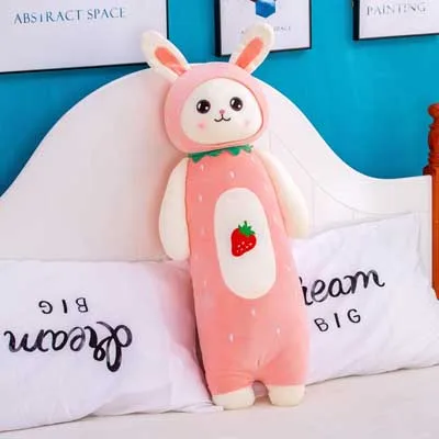 Strawberry Rabbit Креативные Фрукты Кролик плюшевая игрушка чучело кролик кукла игрушка длинная стильная плюшевая подушка детская игрушка подарок для девочек - Цвет: Strawberry Rabbit