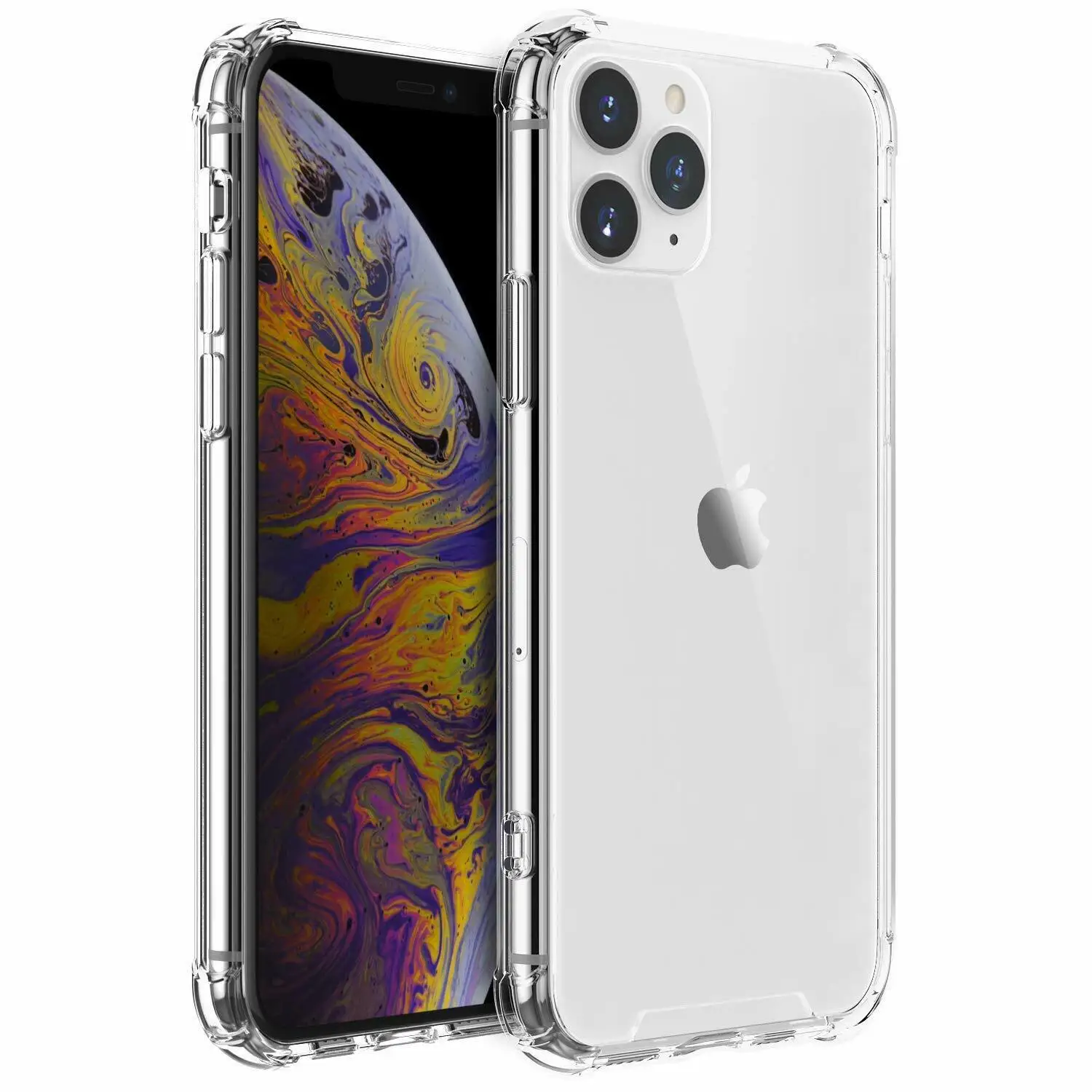 Противоударный силиконовый чехол для iPh 11/pro max мягкий прозрачный iph 11 pro Max задняя