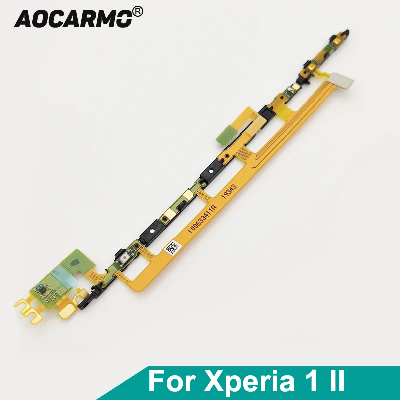 Aocarmo Per Sony Xperia 1 Ii / X1Ii Mark 2 Pulsante Di Accensione/Spegnimento Pulsante Interruttore Della Fotocamera Connettore Cavo Flessibile A Nast