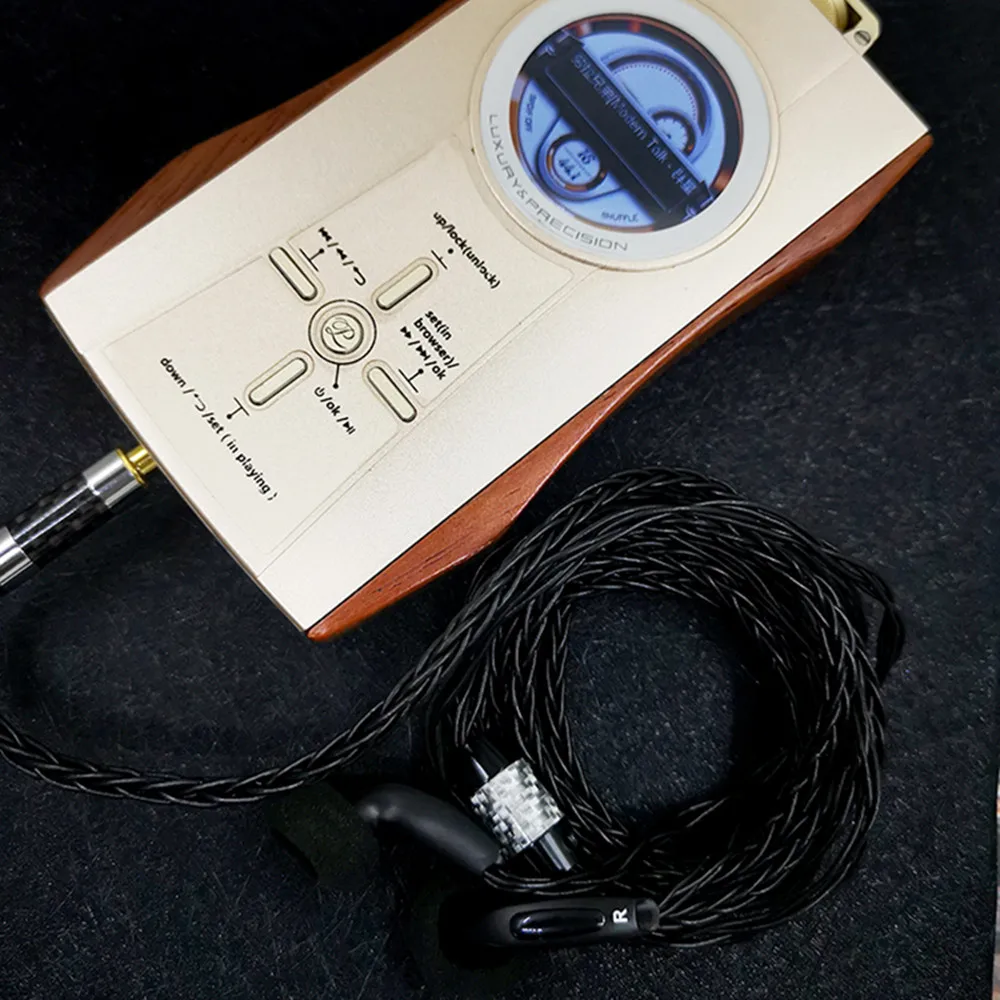 Fone de Ouvido Banhado a Prata Fidelidade com 8 Fengru Artesanal Berílio Diafragma Plana Alta Strand Ofc Cabo Portátil 130 Ohm - Image 4