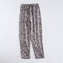 Весна лето размера плюс длинные штаны для сна модные новые свободные штаны для сна Простые повседневные штаны для сна с цветочным принтом