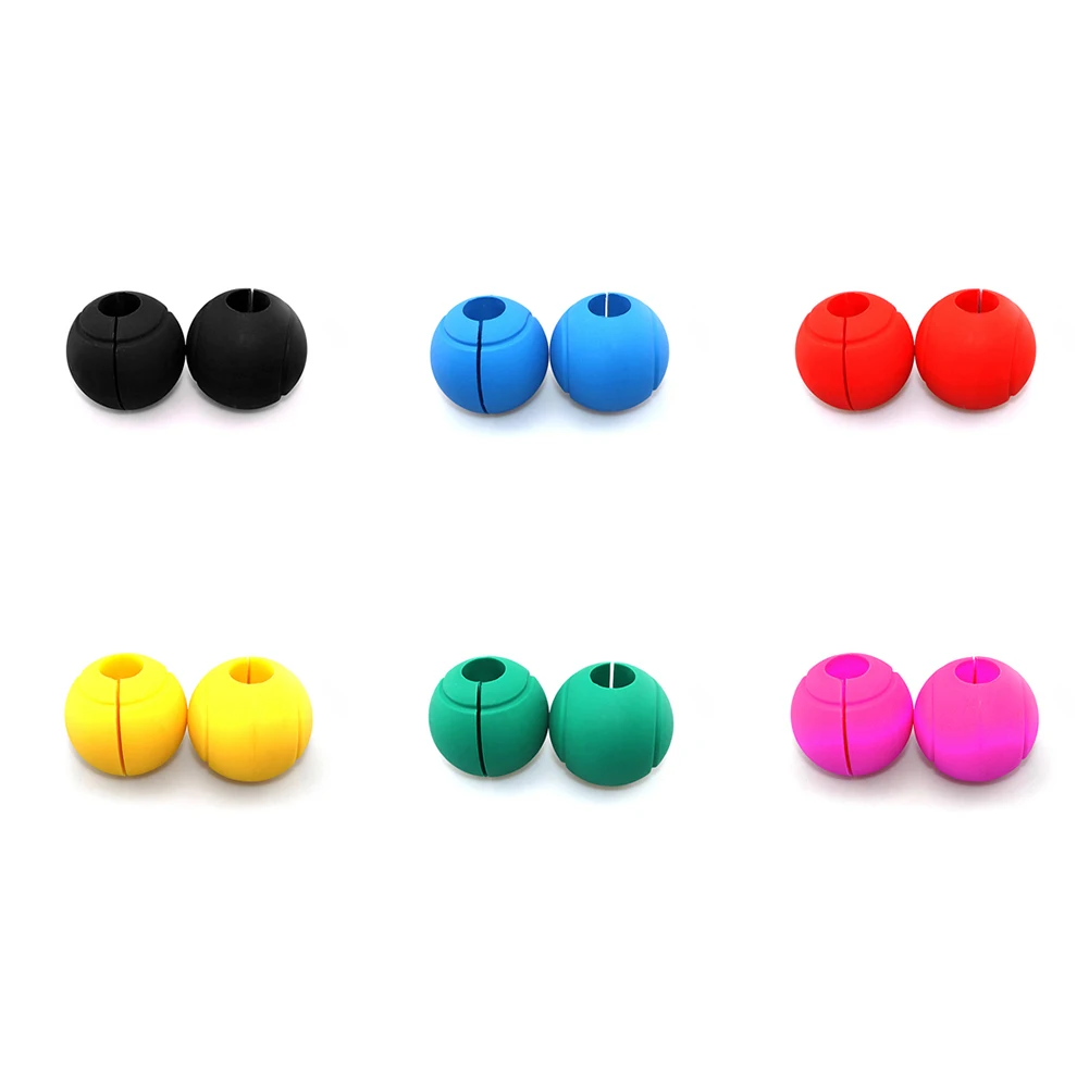 1 Pair Barbell Dumbbell Thick Grips Kettlebell Fat Grip Pull Up Bar Handles Weightlifting Bodybuilding Anti-Slip Grip