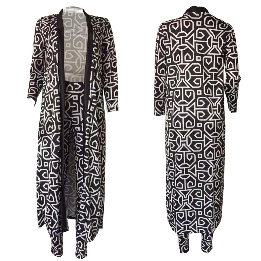 Новое Стильное Африканское платье женская одежда Дашики модное длинное пальто повседневный комплект из двух предметов Размер s M L XL XXL XXXL XMY426