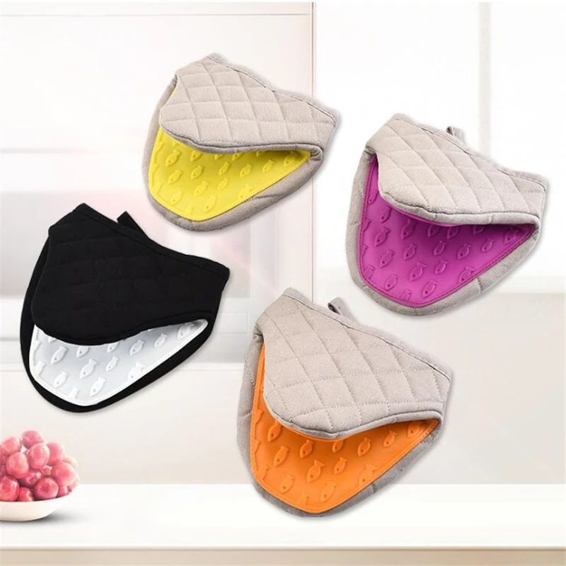 Kitchen Microwave Oven Silicone Resistant Heat Temperature Gloves Insulation Anti Scald Hand Clip Dish Bowl Holder Baking | Дом и сад