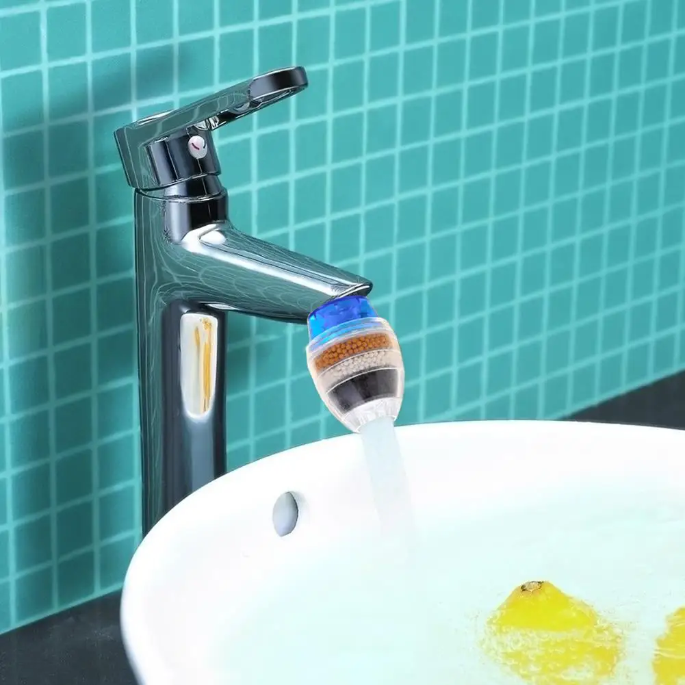 Water Tap Faucet Purifier 5 Layer Filter Anion Bamboo Penetration Color Random